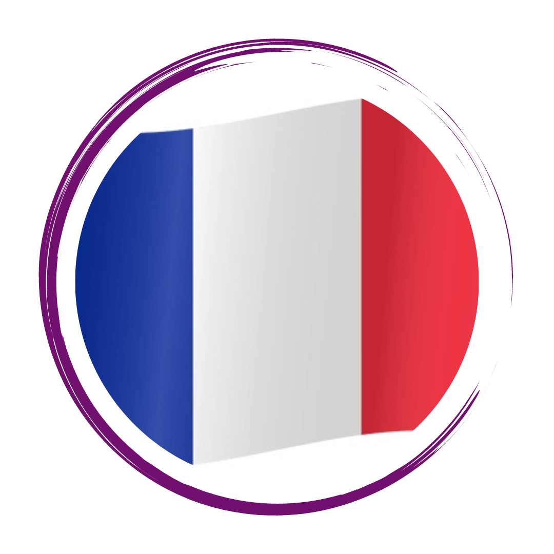 Round French Flag