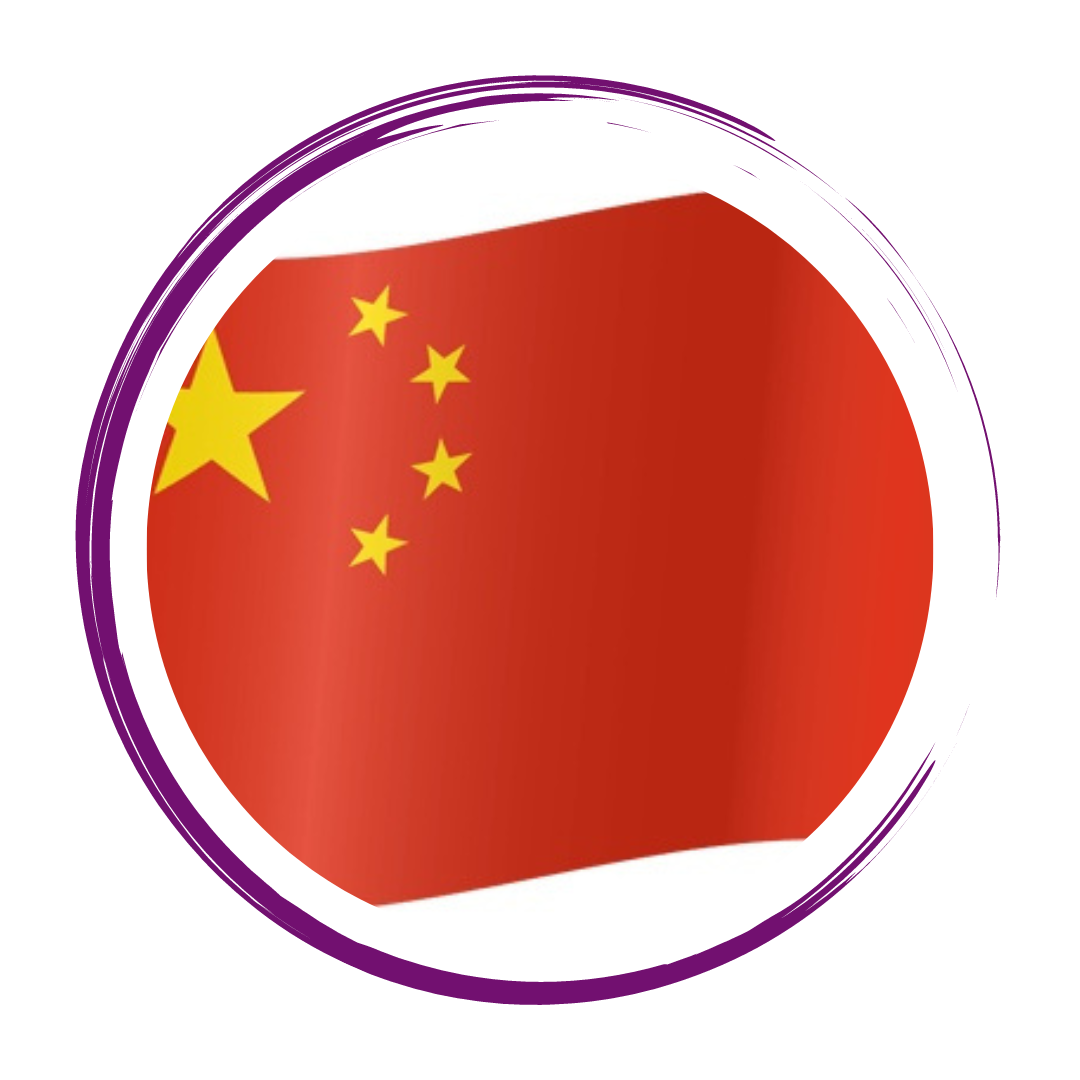 Round Mandarin Flag